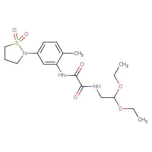 N-(2,2-diethoxyethyl)-N'-[5-(1,1-dioxo-1lambda6,2-thiazolidin-2-yl)-2-methylphenyl]ethanediamide