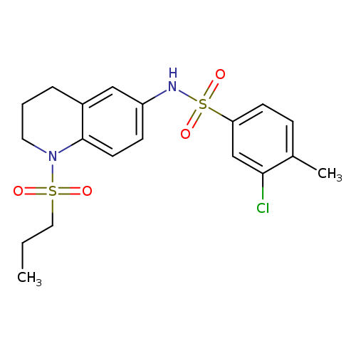 3-chloro-4-methyl-N-[1-(propane-1-sulfonyl)-1,2,3,4-tetrahydroquinolin-6-yl]benzene-1-sulfonamide