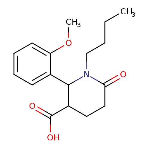 1-Butyl-2-(2-methoxyphenyl)-6-oxopiperidine-3-carboxylic acid