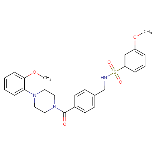 3-methoxy-N-({4-[4-(2-methoxyphenyl)piperazine-1-carbonyl]phenyl}methyl)benzene-1-sulfonamide