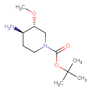 rel-1,1-Dimethylethyl (3R,4R)-4-amino-3-methoxy-1-piperidinecarboxylate