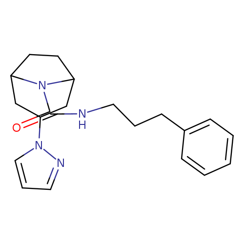 N-(3-phenylpropyl)-3-(1H-pyrazol-1-yl)-8-azabicyclo[3.2.1]octane-8-carboxamide