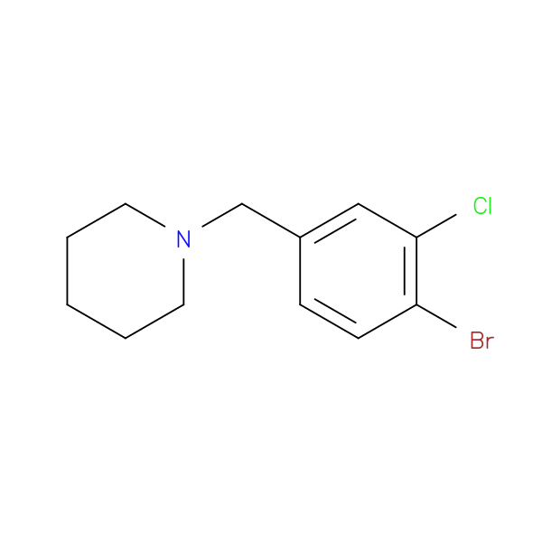 1-(4-Bromo-3-chlorobenzyl)piperidine