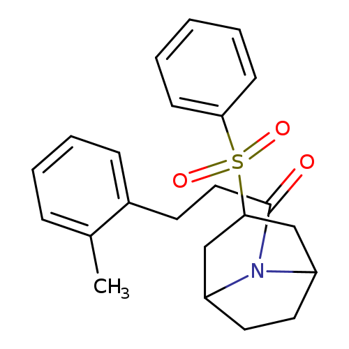 1-[3-(benzenesulfonyl)-8-azabicyclo[3.2.1]octan-8-yl]-3-(2-methylphenyl)propan-1-one