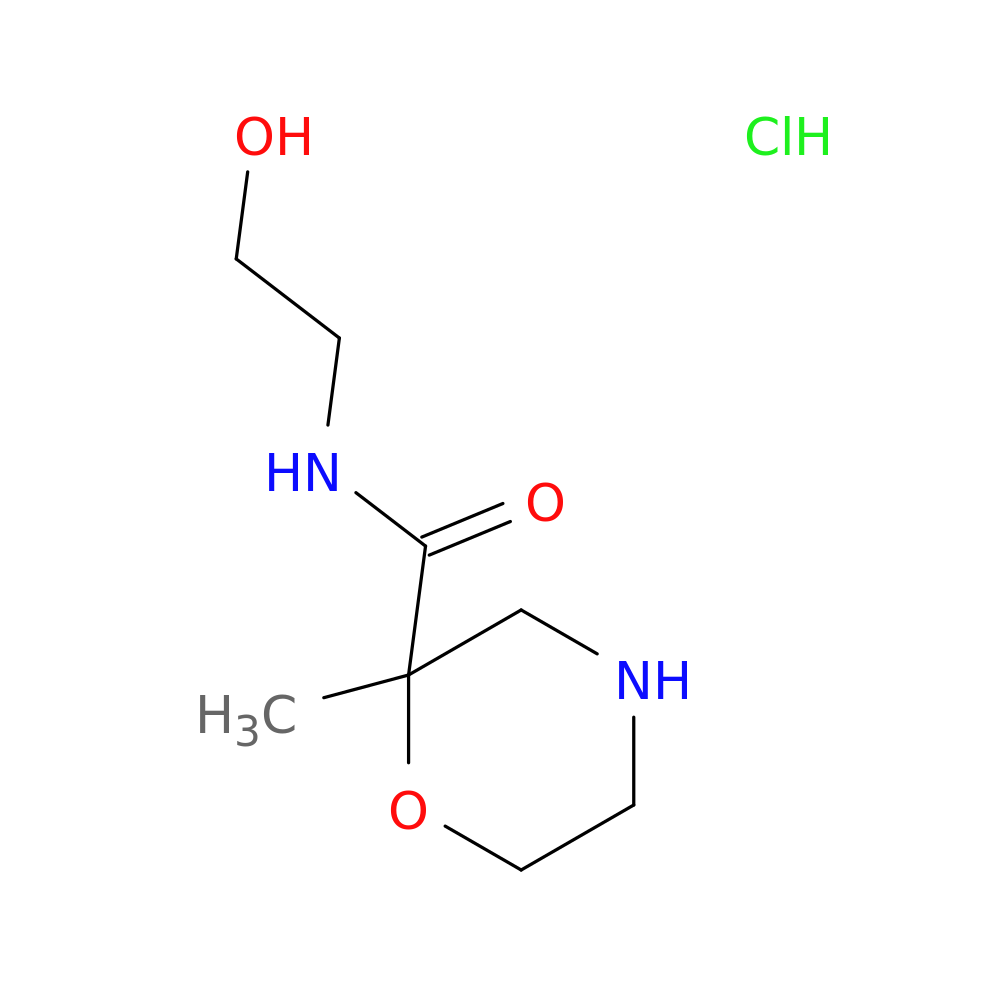 N-(2-Hydroxyethyl)-2-methylmorpholine-2-carboxamide hydrochloride