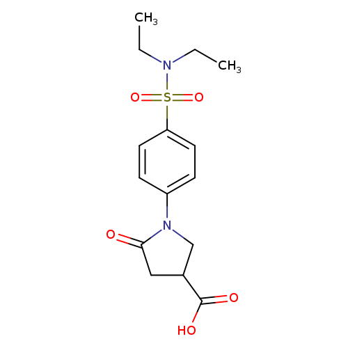 1-(4-[(Diethylamino)sulfonyl]phenyl)-5-oxopyrrolidine-3-carboxylic acid