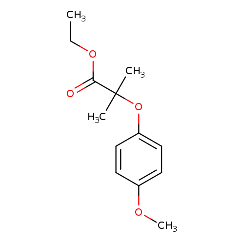 Propanoic acid, 2-(4-methoxyphenoxy)-2-methyl-, ethyl ester