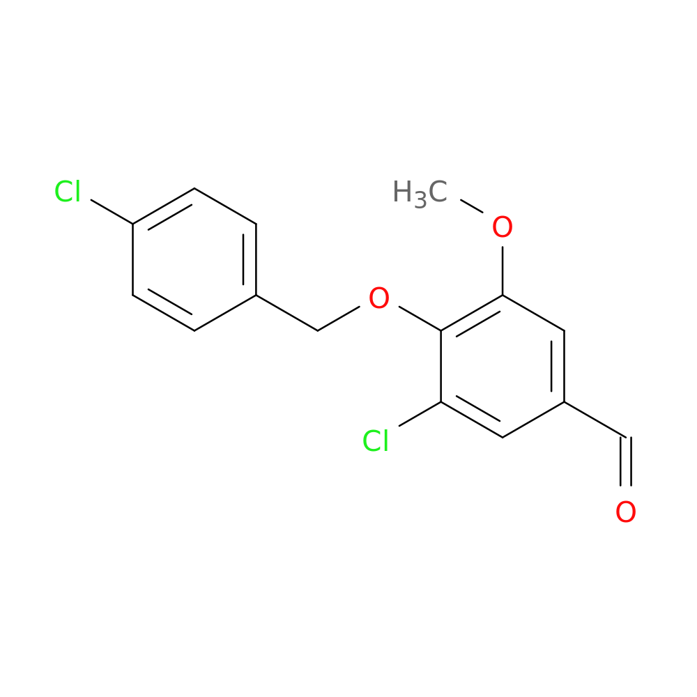 3-chloro-4-[(4-chlorobenzyl)oxy]-5-methoxybenzaldehyde