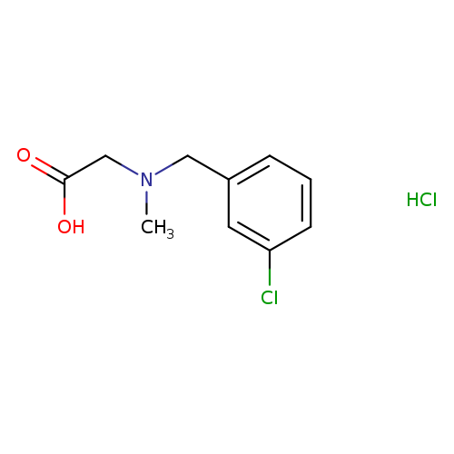 2-{[(3-chlorophenyl)methyl](methyl)amino}aceticacidhydrochloride
