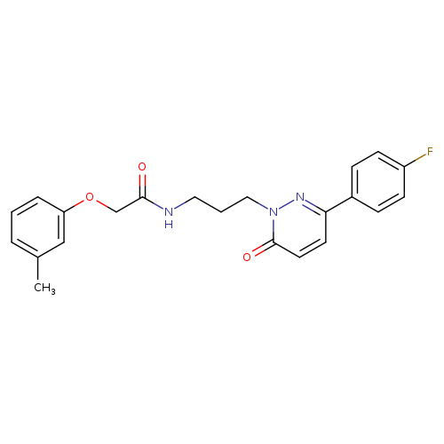 N-{3-[3-(4-fluorophenyl)-6-oxo-1,6-dihydropyridazin-1-yl]propyl}-2-(3-methylphenoxy)acetamide