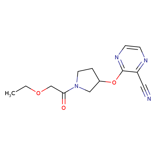 3-{[1-(2-ethoxyacetyl)pyrrolidin-3-yl]oxy}pyrazine-2-carbonitrile