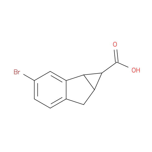 3-bromo-1H,1aH,6H,6aH-cyclopropa[a]indene-1-carboxylic acid