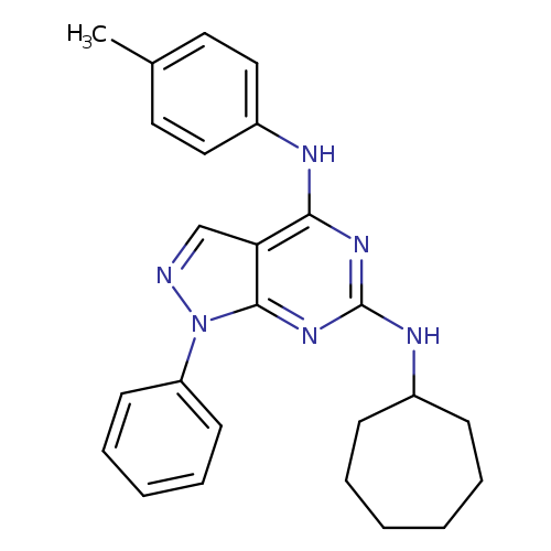 N6-cycloheptyl-N4-(4-methylphenyl)-1-phenyl-1H-pyrazolo[3,4-d]pyrimidine-4,6-diamine