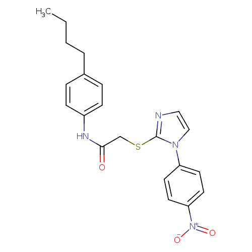 N-(4-butylphenyl)-2-{[1-(4-nitrophenyl)-1H-imidazol-2-yl]sulfanyl}acetamide