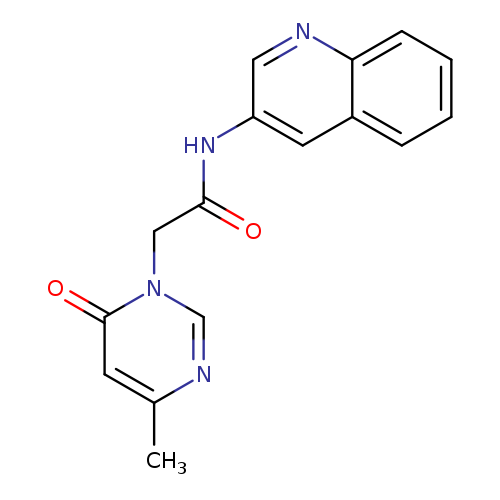 2-(4-methyl-6-oxo-1,6-dihydropyrimidin-1-yl)-N-(quinolin-3-yl)acetamide