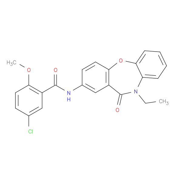 5-chloro-N-{9-ethyl-10-oxo-2-oxa-9-azatricyclo[9.4.0.0^{3,8}]pentadeca-1(11),3(8),4,6,12,14-hexaen-13-yl}-2-methoxybenzamide