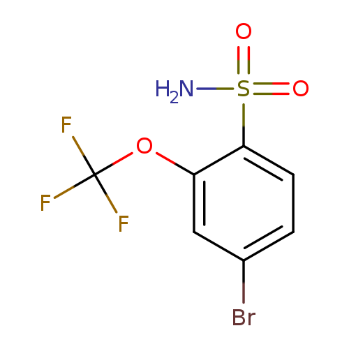4-bromo-2-(trifluoromethoxy)benzene-1-sulfonamide