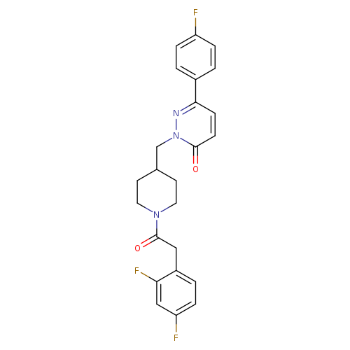 2-({1-[2-(2,4-difluorophenyl)acetyl]piperidin-4-yl}methyl)-6-(4-fluorophenyl)-2,3-dihydropyridazin-3-one