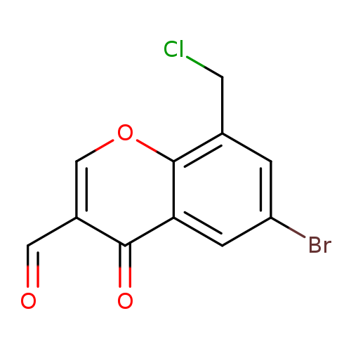 6-bromo-8-(chloromethyl)-4-oxo-4H-chromene-3-carbaldehyde