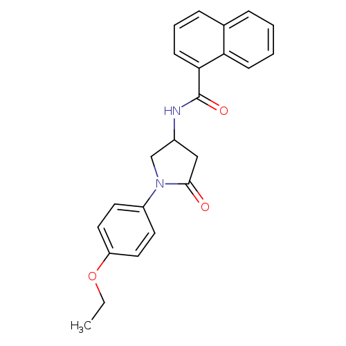N-[1-(4-ethoxyphenyl)-5-oxopyrrolidin-3-yl]naphthalene-1-carboxamide