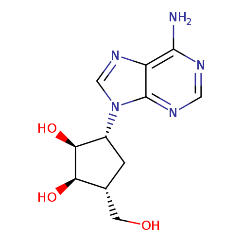 1,2-Cyclopentanediol, 5-(6-amino-9H-purin-9-yl)-3-(hydroxymethyl)-, (1S,2R,3R,5R)-