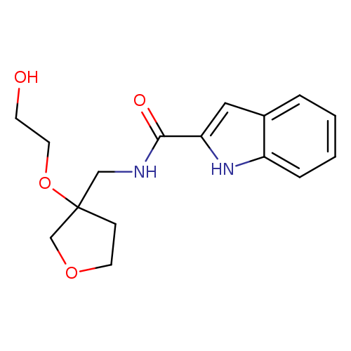 N-{[3-(2-hydroxyethoxy)oxolan-3-yl]methyl}-1H-indole-2-carboxamide