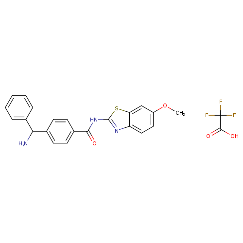 4-(aminophenylmethyl)-N-(6-methoxy-2-benzothiazolyl)-benzamide,trifluoroacetatesalt
