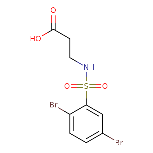 3-(2,5-dibromobenzenesulfonamido)propanoic acid