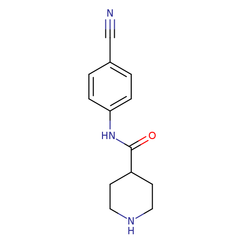 N-(4-cyanophenyl)piperidine-4-carboxamide