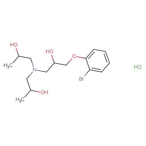 1-[bis(2-hydroxypropyl)amino]-3-(2-bromophenoxy)propan-2-ol hydrochloride