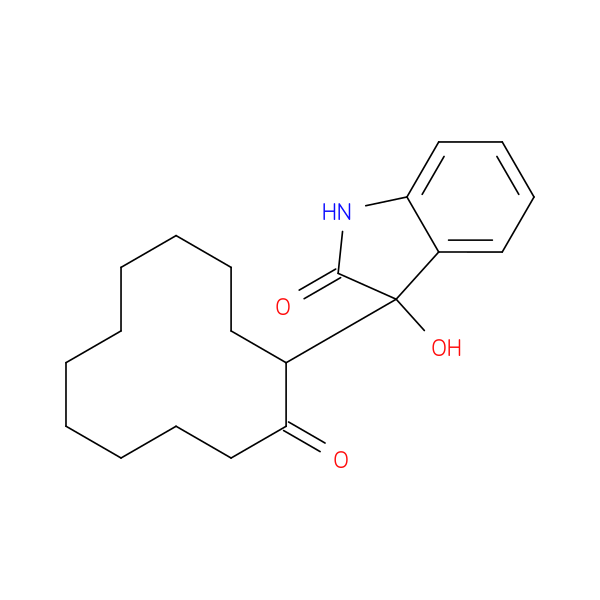 3-hydroxy-3-(2-oxocyclododecyl)-1,3-dihydro-2H-indol-2-one
