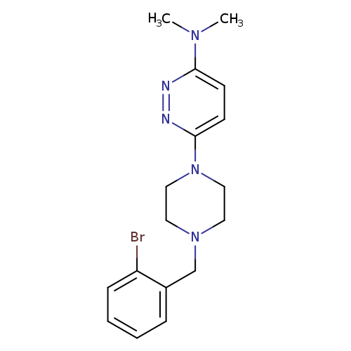 6-{4-[(2-bromophenyl)methyl]piperazin-1-yl}-N,N-dimethylpyridazin-3-amine