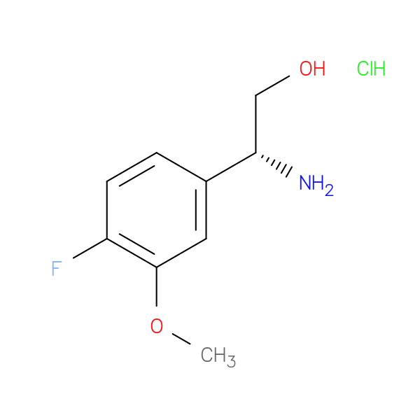 (R)-2-Amino-2-(4-fluoro-3-methoxyphenyl)ethan-1-ol hydrochloride