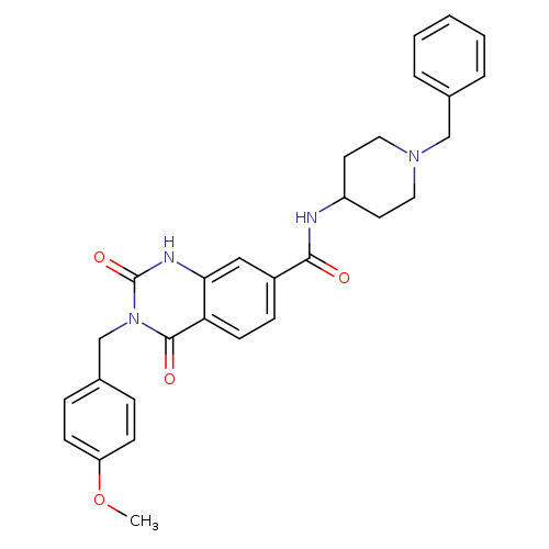 N-(1-benzylpiperidin-4-yl)-3-[(4-methoxyphenyl)methyl]-2,4-dioxo-1,2,3,4-tetrahydroquinazoline-7-carboxamide