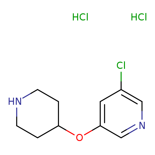 3-chloro-5-(piperidin-4-yloxy)pyridine dihydrochloride