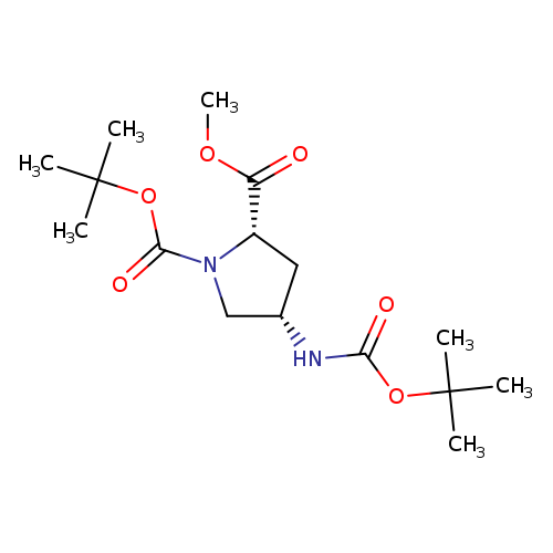 1-tert-Butyl 2-methyl (2S,4S)-4-{[(tert-butoxy)carbonyl]amino}pyrrolidine-1,2-dicarboxylate