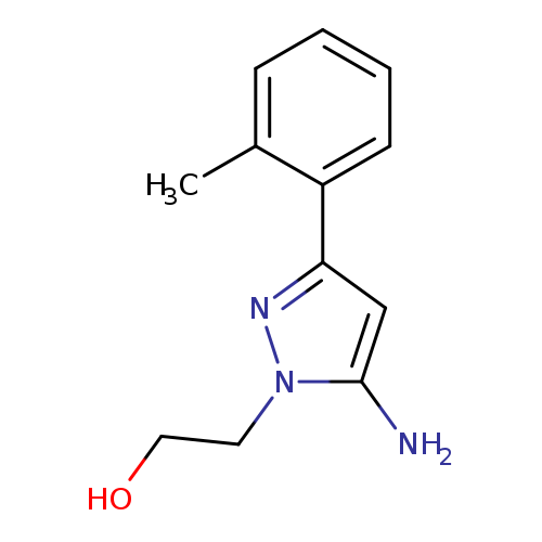 2-[5-amino-3-(2-methylphenyl)-1H-pyrazol-1-yl]ethan-1-ol