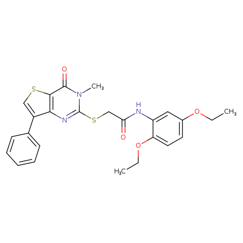 N-(2,5-diethoxyphenyl)-2-({3-methyl-4-oxo-7-phenyl-3H,4H-thieno[3,2-d]pyrimidin-2-yl}sulfanyl)acetamide