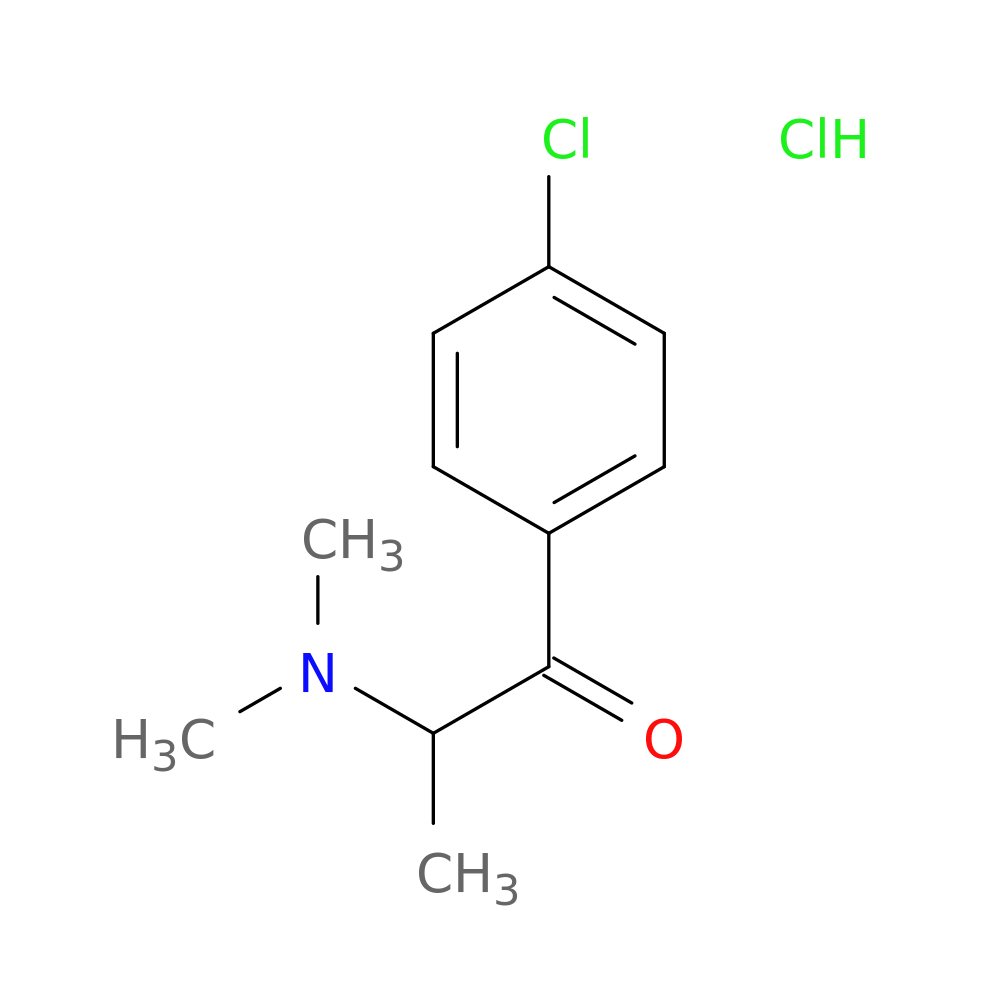 1-(4-chlorophenyl)-2-(dimethylamino)-1-propanone, monohydrochloride