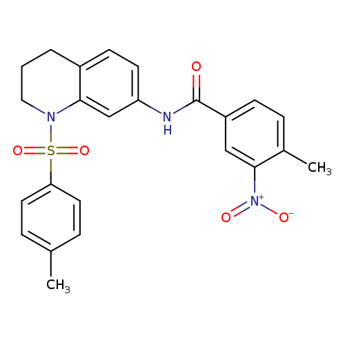 4-methyl-N-[1-(4-methylbenzenesulfonyl)-1,2,3,4-tetrahydroquinolin-7-yl]-3-nitrobenzamide