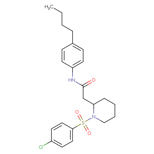 N-(4-butylphenyl)-2-[1-(4-chlorobenzenesulfonyl)piperidin-2-yl]acetamide