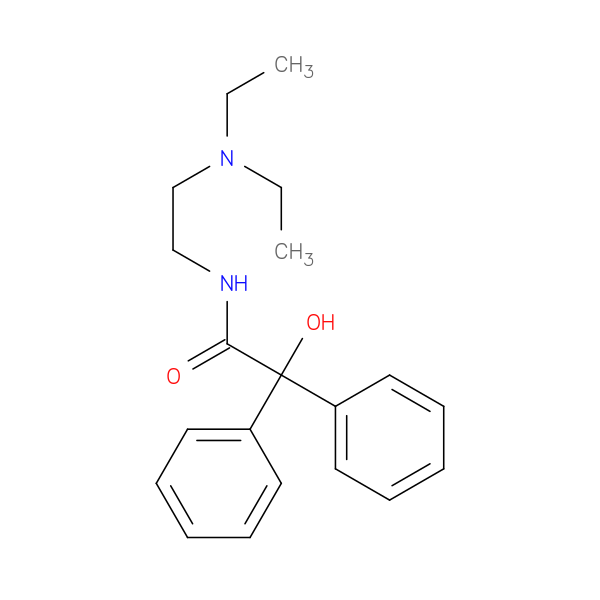 Benzeneacetamide, N-[2-(diethylamino)ethyl]-α-hydroxy-α-phenyl-