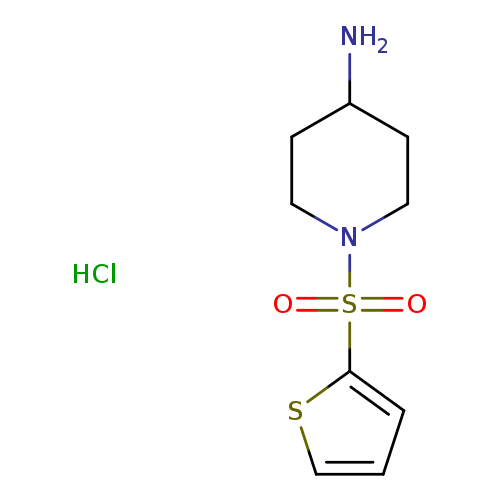 1-(thiophene-2-sulfonyl)piperidin-4-amine hydrochloride