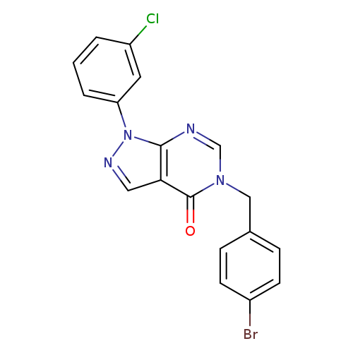 5-[(4-bromophenyl)methyl]-1-(3-chlorophenyl)-1H,4H,5H-pyrazolo[3,4-d]pyrimidin-4-one