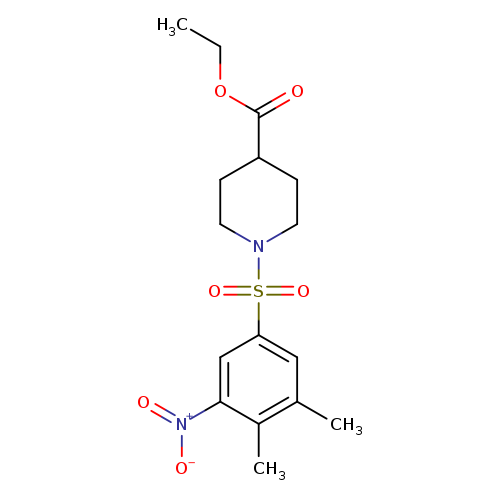 ethyl 1-(3,4-dimethyl-5-nitrobenzenesulfonyl)piperidine-4-carboxylate