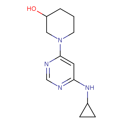 1-(6-Cyclopropylamino-pyrimidin-4-yl)-piperidin-3-ol