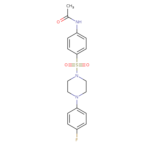N-(4-{[4-(4-fluorophenyl)piperazin-1-yl]sulfonyl}phenyl)acetamide