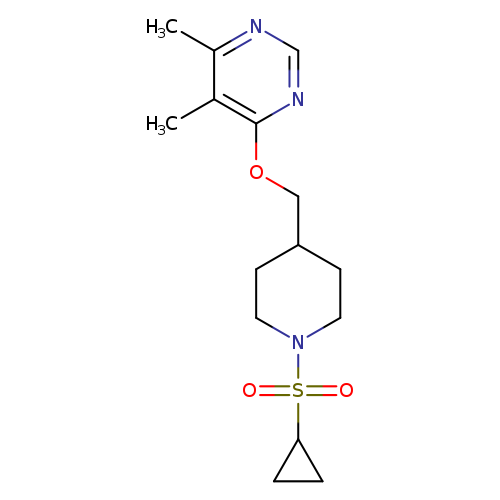 4-{[1-(cyclopropanesulfonyl)piperidin-4-yl]methoxy}-5,6-dimethylpyrimidine