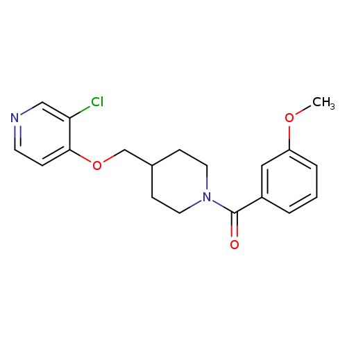 3-chloro-4-{[1-(3-methoxybenzoyl)piperidin-4-yl]methoxy}pyridine