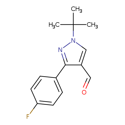 1-tert-butyl-3-(4-fluorophenyl)-1H-pyrazole-4-carbaldehyde